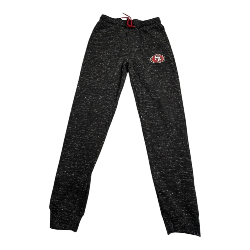 NFL San Francisco‎ 49ers Boys Team Apparel Jogger Pants Charcoal Heather Size L